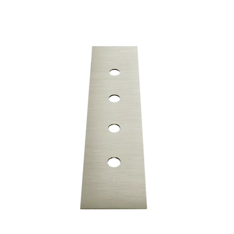 Gessi Rettangolo Пластина на 4 отверстия для монтажного бокса, цвет Finox Brushed Nickel