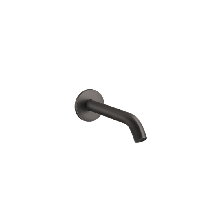 GESSI 316 Настенный излив 146мм на 1/2&rdquo;, комбинируемый с удаленным управлением (не входит в комплект), цвет: brushed black metal pvd