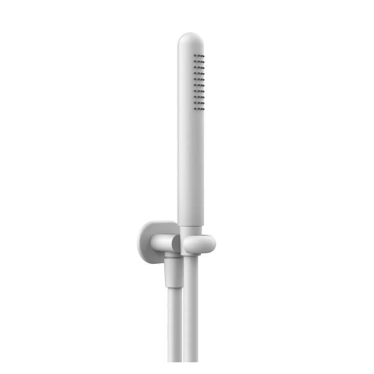 Gessi Goccia Душевой комплект: вывод воды на 1/2&rdquo;, держатель и ручной душ, цвет: белый