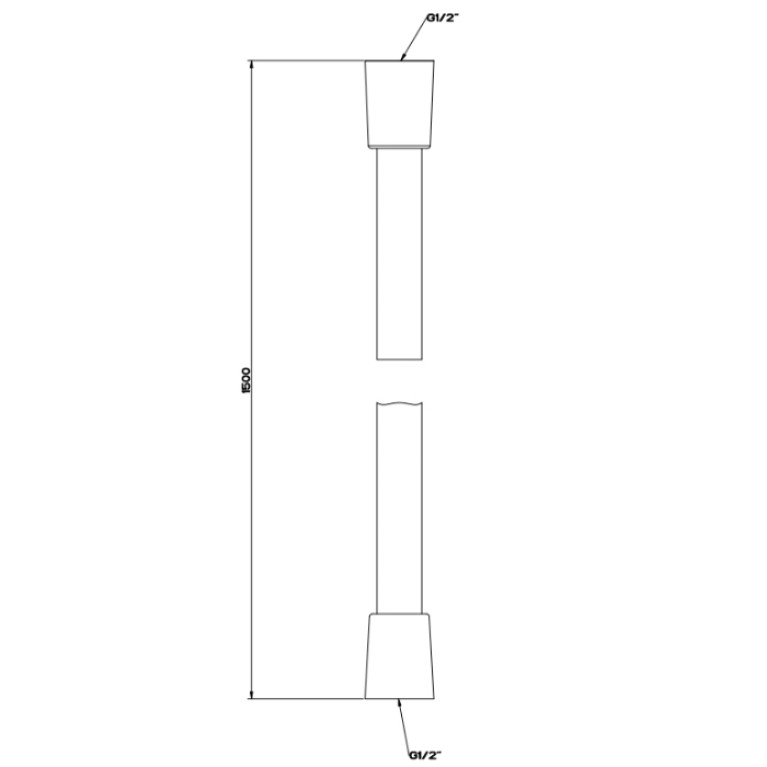 Gessi Ingranaggio Шланг Darkflex, длина 1,50 м, цвет: Black XL