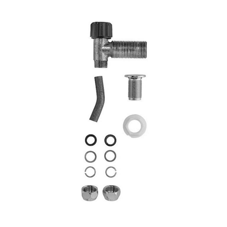 Duravit DuraStyle basic Комплект переходников для подключения посередине для  бачка 09411, хром (Спец.цена из наличия)