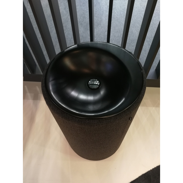 Bette Lux Oval Couture Подиум для раковины А220 с текстильной обивкой , высота 890см,  цвет угольно-черный 853
