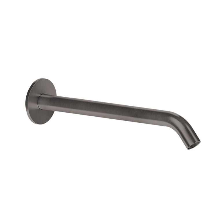GESSI 316 Настенный излив 200мм на 1/2&rdquo;, комбинируемый с удаленным управлением (не входит в комплект), цвет: brushed black metal pvd