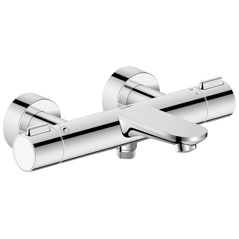 Duravit Wave Термостат для ванны наружный монтаж, S-подключение,  выключатель/переключатель, хром