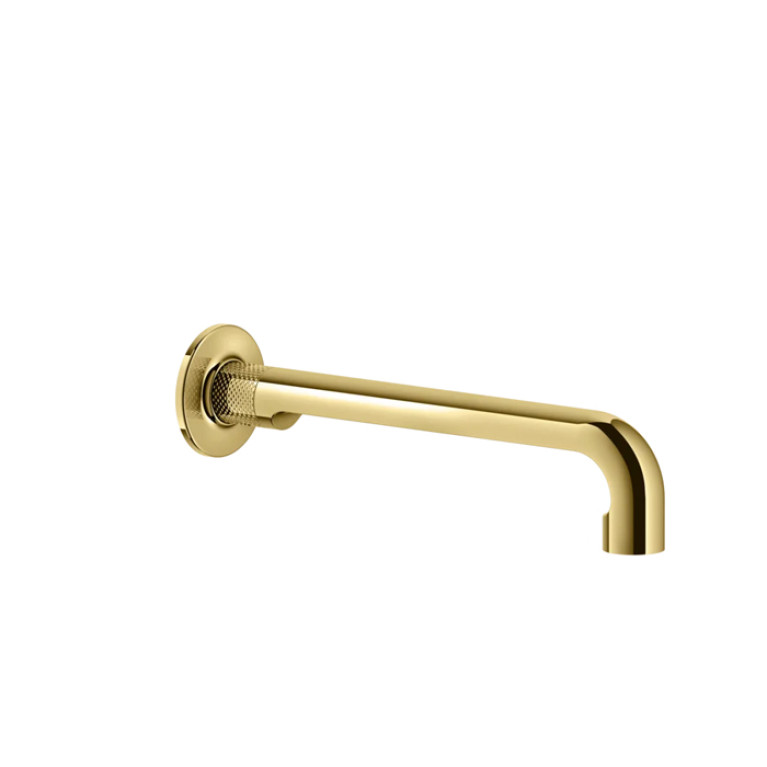 GESSI INCISO Настенный излив 255мм, на 1/2&rdquo;, комбинируемый с удаленным управлением (не входит в комплект), цвет: золото