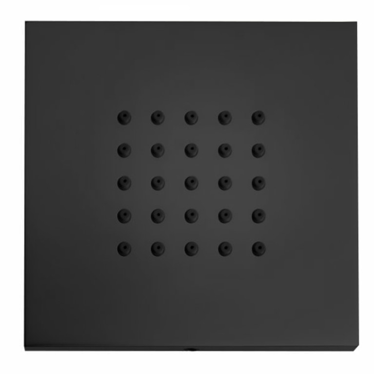 Bossini  Cubic Flat  Г/м настенная форсунка 10*10 см, цвет: черный матовый