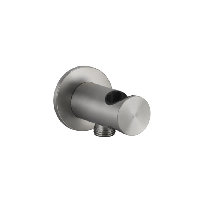 GESSI 316 Держатель для душевой лейки с выводом воды на 1/2, цвет: steel brushed