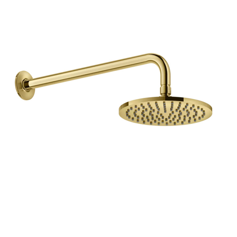 GESSI INCISO Душевая головка настенная, шарнирная на 1/2&rdquo;,  &Oslash;200мм, цвет: золото