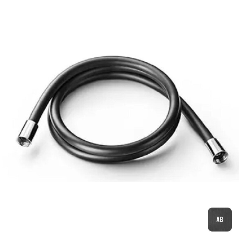 Almar Душевой шланг черный PVC Flex 150 см, цвет черный металл брашированный PVD