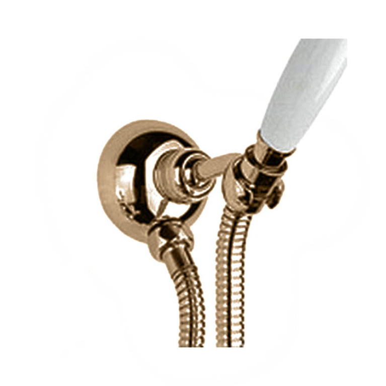 Nicolazzi Держатель душевой ручной лейки, с подводом воды 1/2, цвет: BRONZED PLATED