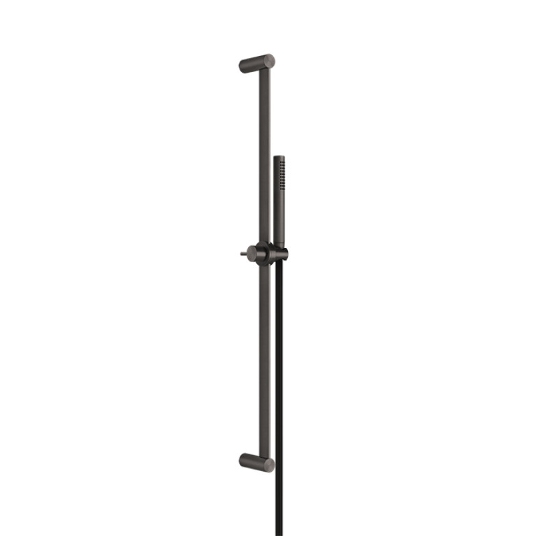 GESSI 316 Штанга в комплекте с душевой лейкой с легкой очисткой, шланг 1,50 м, цвет: brushed black metal pvd
