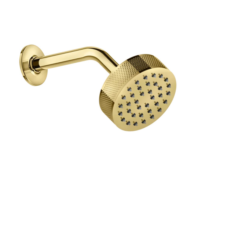 GESSI INCISO Душевая головка настенная, шарнирная на 1/2&rdquo;,  &Oslash;200мм, цвет: золото