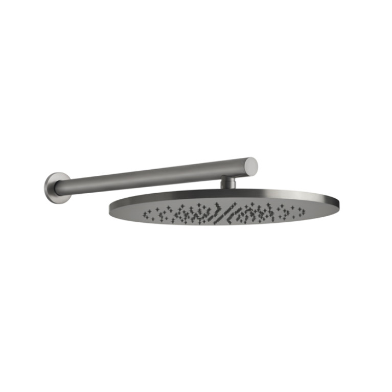 GESSI 316 Душевая головка шарнирная для настенного крепления на 1/2, &Oslash;350мм, цвет: steel brushed
