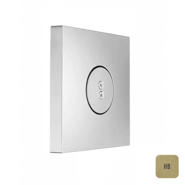 Almar SPIN SQUARE Форсунка встраиваемая вращающаяся, High Brass Brushed PVD