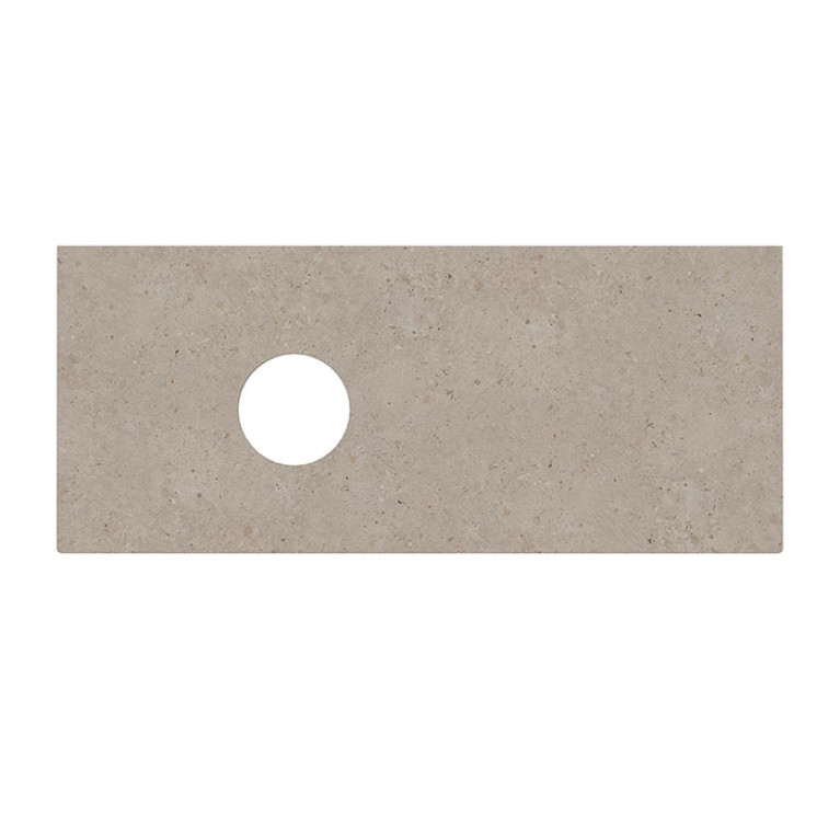 Kerama Marazzi MAGICA Столешница из керамогранита для накладных раковин Риккарди 120 см, бежевый матовый (без отв.)