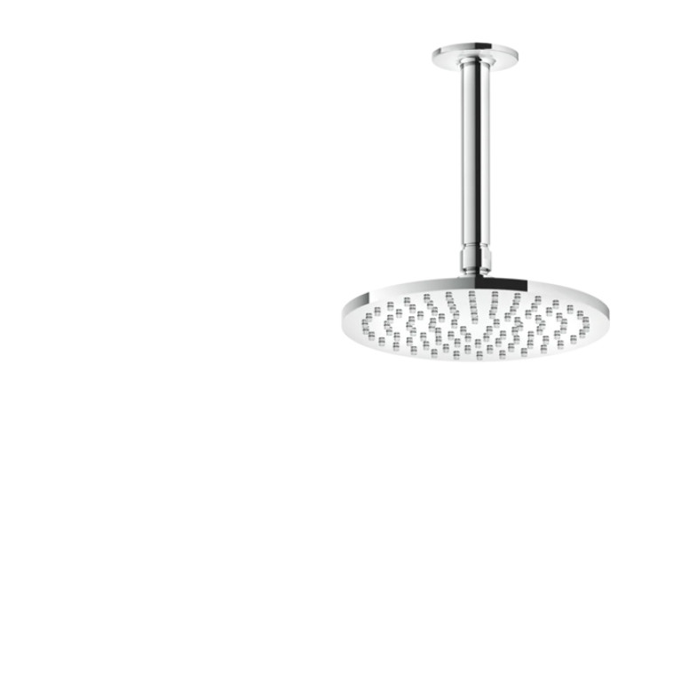 GESSI INCISO Потолочная душевая головка шарнирная на 1/2, &Oslash;200мм, длина изготавливается под заказ, цвет: хром