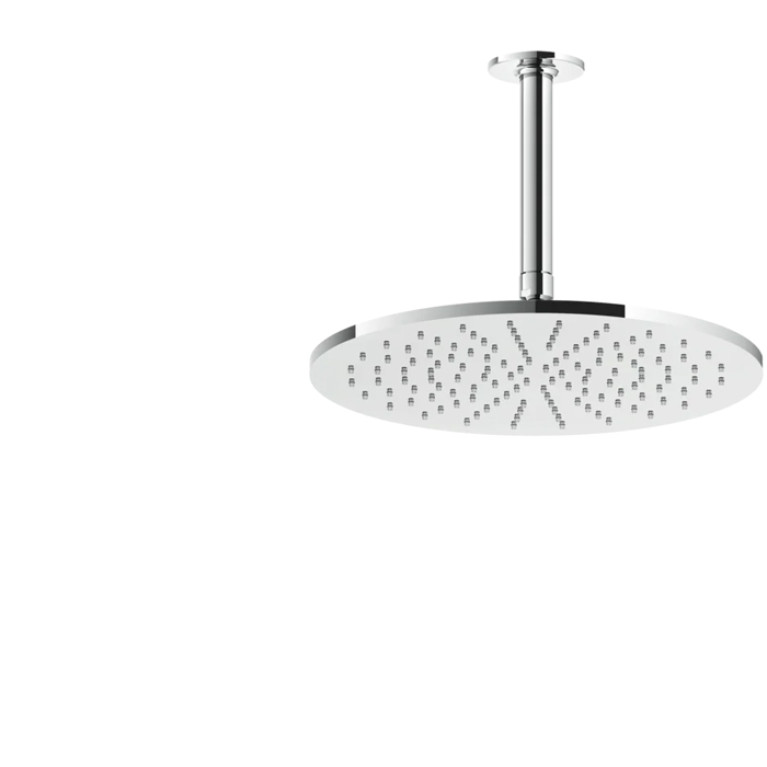 GESSI INCISO Потолочная душевая головка шарнирная на 1/2, &Oslash;300мм, длина изготавливается под заказ (от 105 до 1855 мм), цвет: хром