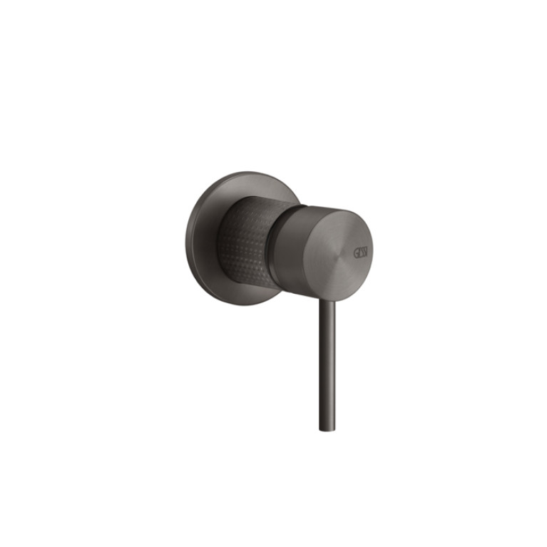 GESSI 316 Встраиваемый смеситель на 1/2 на 1 источник (внешняя часть), цвет: brushed black metal pvd