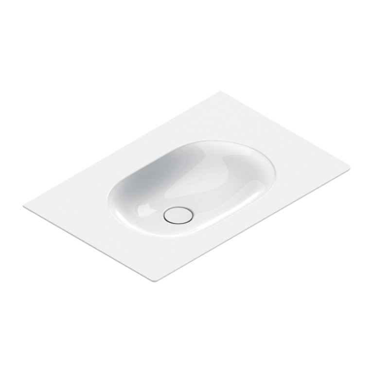 Catalano SFERA Раковина консоль 75x50, без отв. под смеситель, покрытие Cataglaze+, цвет белый глянцевый