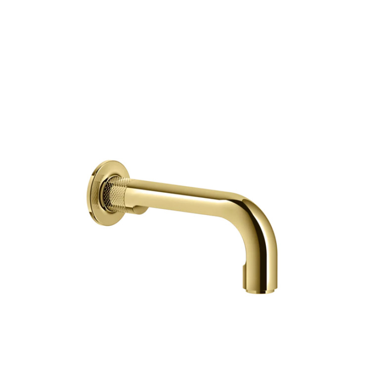 GESSI INCISO Излив 190мм, для ванны с удаленным управлением (не входит в комплект), цвет: золото
