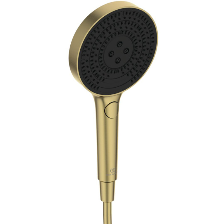 Ideal Standard Solos Ручной душ 130мм, 3 режима (Rain, Silkrain, Active)   PVD Brushed Gold