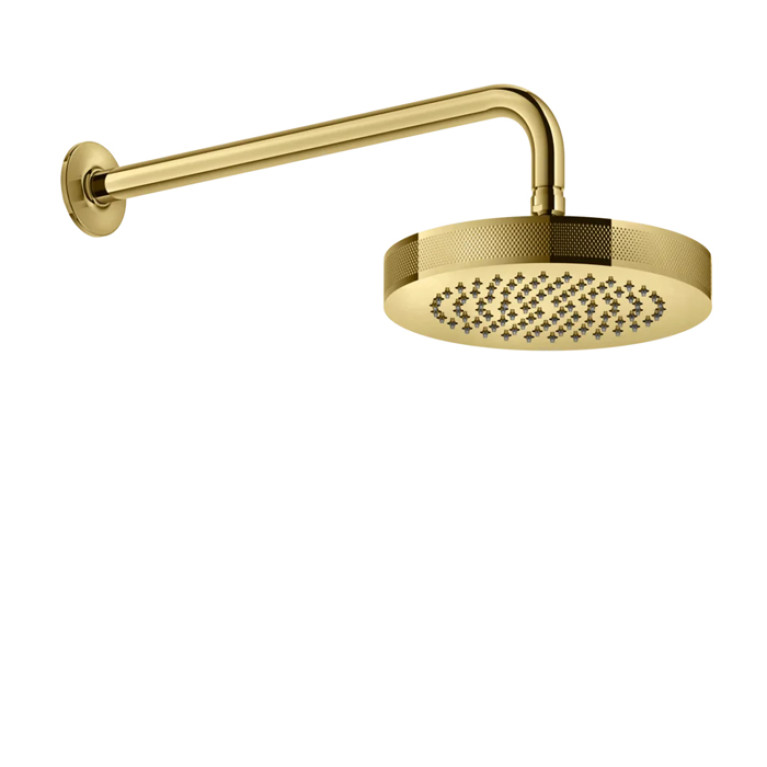 GESSI INCISO Душевая головка настенная, шарнирная на 1/2&rdquo;,  &Oslash;218мм, цвет: золото