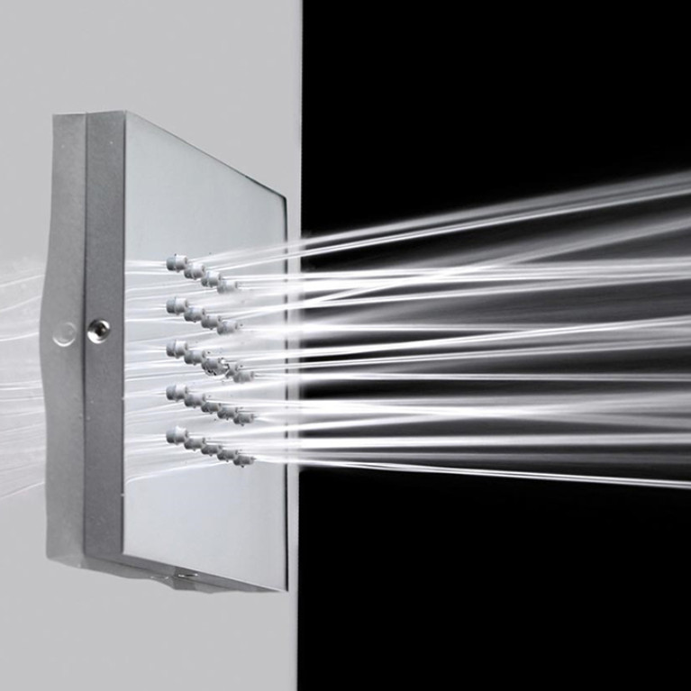 Bossini  Cubic Flat  Г/м настенная форсунка 10*10 см, цвет: хром