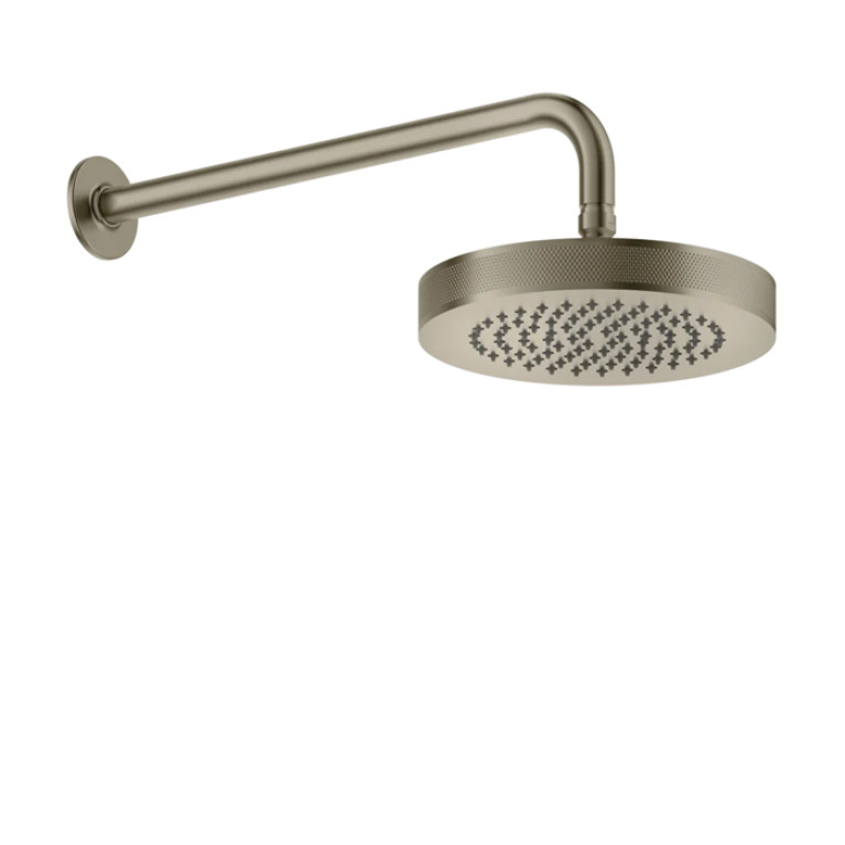 GESSI INCISO Душевая головка настенная, шарнирная на 1/2&rdquo;,  &Oslash;218мм, цвет: finox