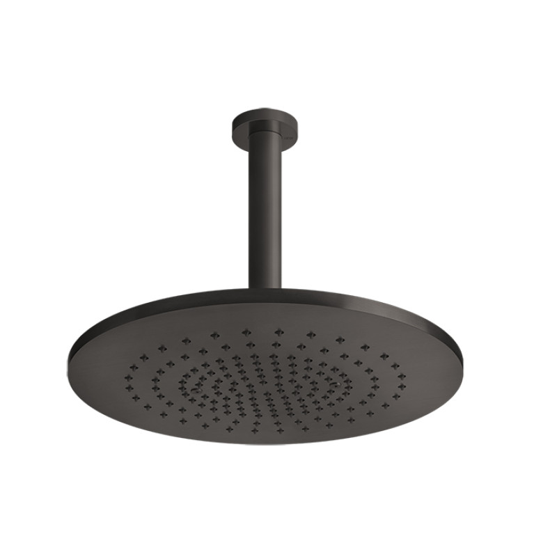 GESSI 316 Душевая головка шарнирная, потолочная на 1/2&rdquo;, &Oslash;355мм, h=243мм, цвет: brushed black metal pvd