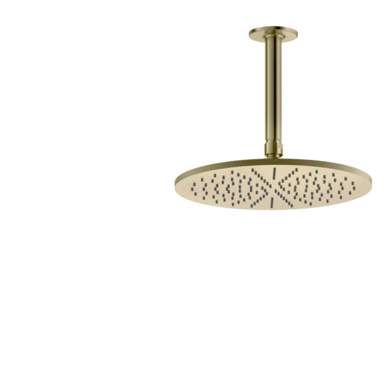 GESSI INCISO Потолочная душевая головка шарнирная на 1/2,&Oslash;300мм, цвет: brushed brass pvd