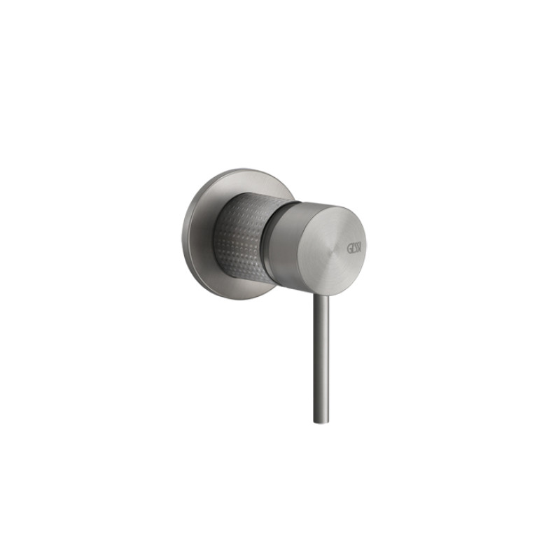 GESSI 316 Встраиваемый смеситель на 1/2 на 1 источник (внешняя часть), цвет: steel brushed