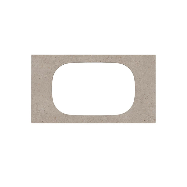 Kerama Marazzi MAGICA Столешница из керамогранита для раковин, встраив. сверху Риккарди 90 см, бежевый мат. (без отв.)