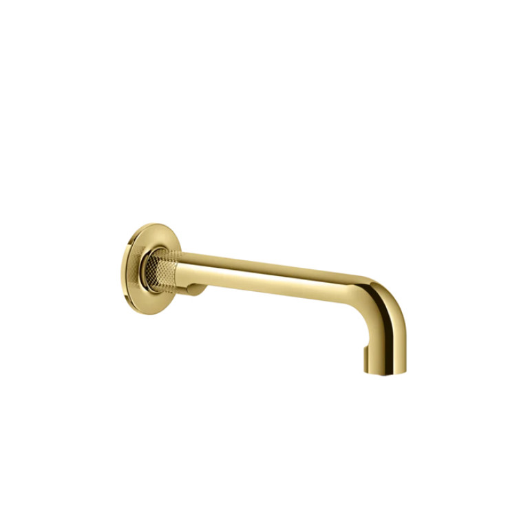 GESSI INCISO Настенный излив 210мм, на 1/2&rdquo;, комбинируемый с удаленным управлением (не входит в комплект), цвет: золото