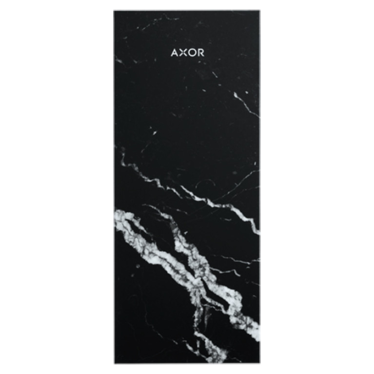 AX MyEdition Панель для смесителя на излив 245мм, металл, цвет: Nero Marquina