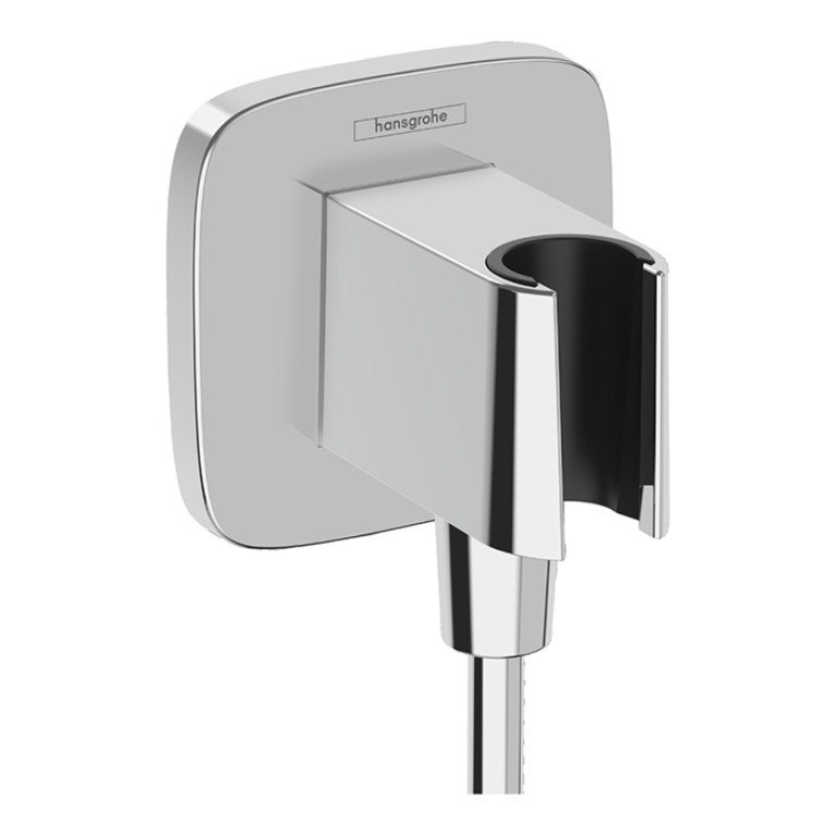 HANSGROHE FIXFIT Q Шланговое подсоединение с держателем ручного душа, цвет хром