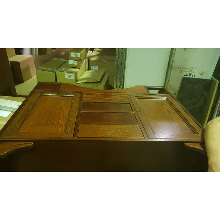 EBAN CERAMICA Decoro Fiore, ручка-кнопка для мебели с рисунком цветы, цвет: белый-керамика