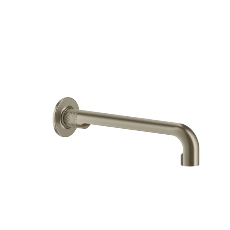 GESSI INCISO Настенный излив 255мм, на 1/2&rdquo;, комбинируемый с удаленным управлением (не входит в комплект), цвет: Finox Brushed Nickel
