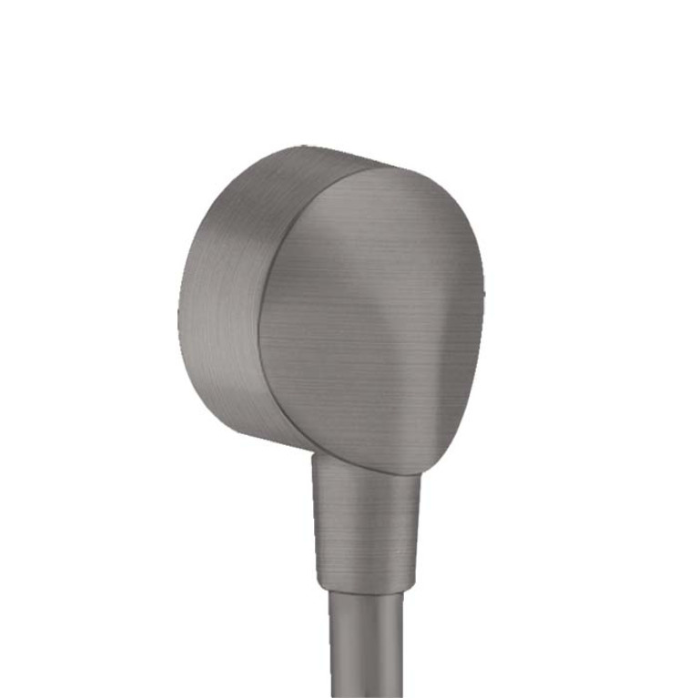 HANSGROHE FIXFIT E Шланговое подсоединение без клапана обратного тока, цвет Шлифованный черный хром