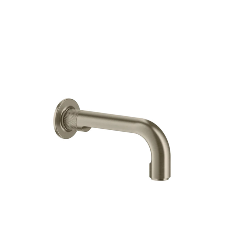 GESSI INCISO Излив 190мм, для ванны с удаленным управлением (не входит в комплект), цвет: Finox Brushed Nickel
