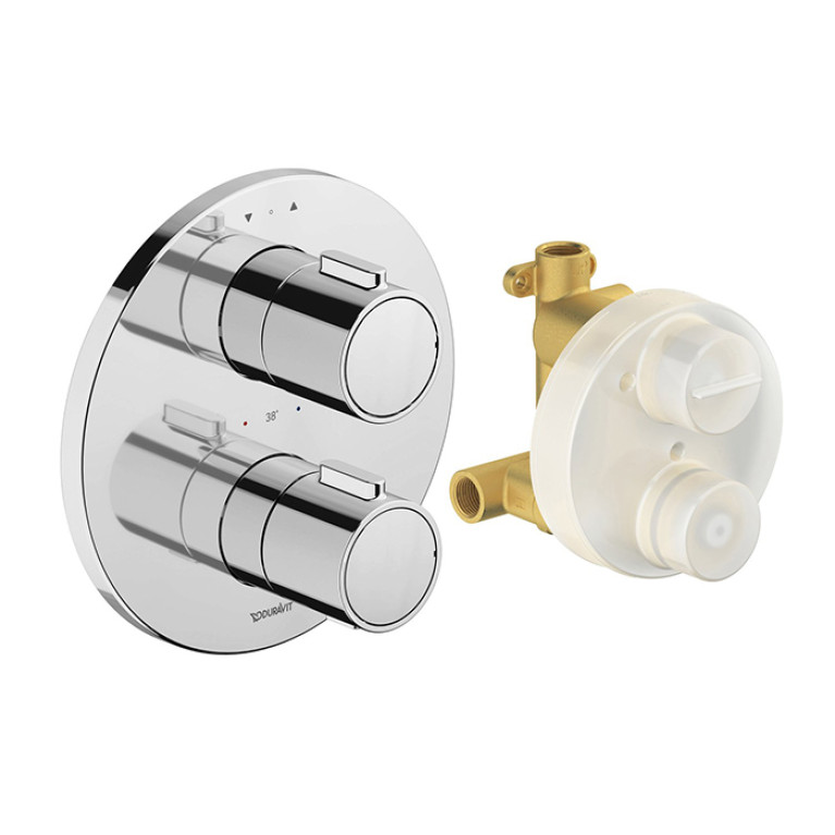 Duravit Термостатический смеситель для душа для  скрытого монтажа хром (Спец.цена из наличия)