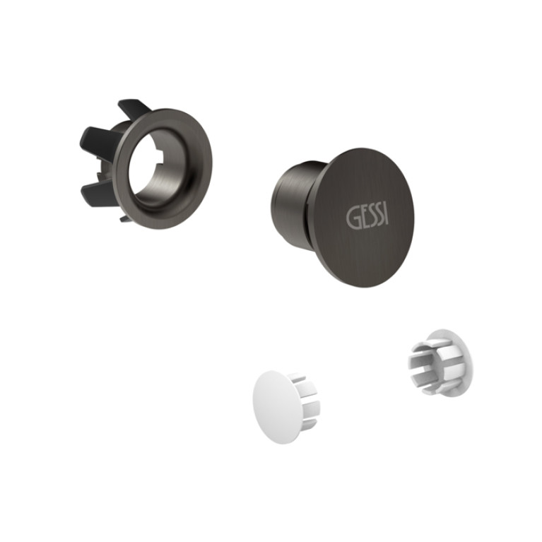 Gessi GESSI 316 Комплект заглушек для перелива и боковых отверстий, цвет Black Metal Brushed PVD