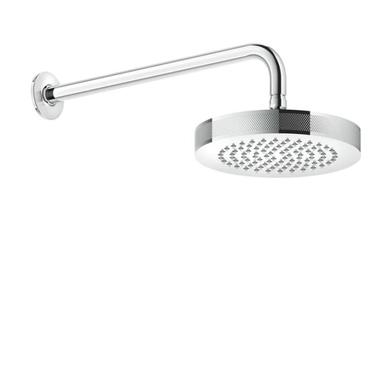 GESSI INCISO Душевая головка настенная, шарнирная на 1/2&rdquo;,  &Oslash;218мм, цвет: хром