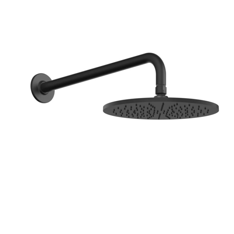 GESSI INCISO Душевая головка настенная, шарнирная на 1/2&rdquo;,  &Oslash;300мм, цвет: nero XL
