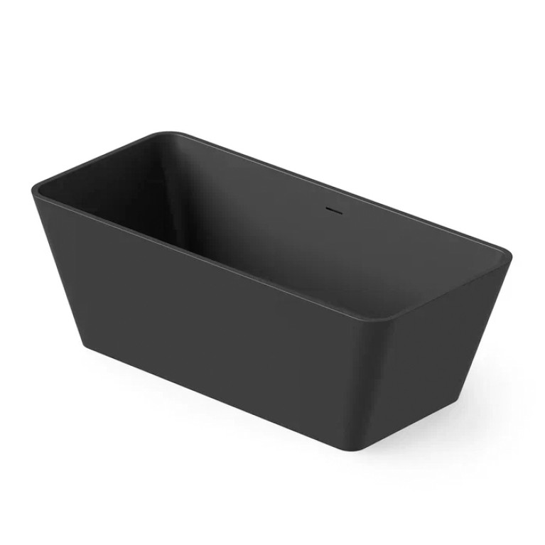DEA DESIGN Modern Ванна отдельностоящая 150x68xh56 см, материал: Solid Surface искуственный камень, цвет: Black №16