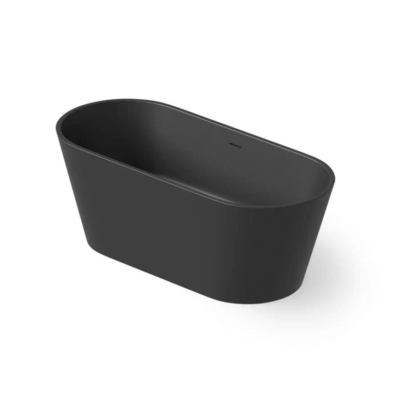 DEA DESIGN Shadow Ванна отдельностоящая 160x70xh58 см, материал: Solid Surface искуственный камень, цвет: Black №16