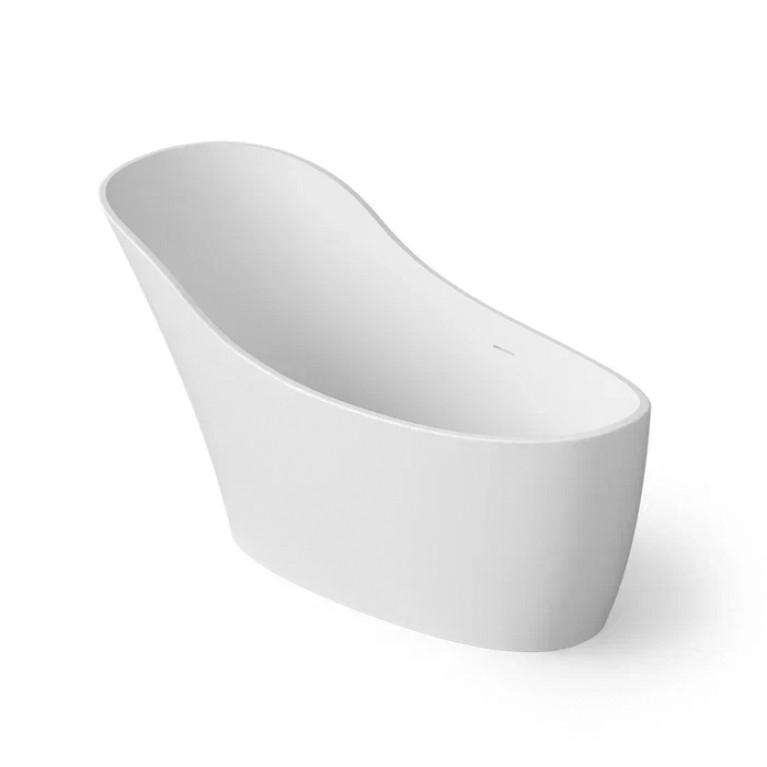 DEA DESIGN Elegant Ванна отдельностоящая 169x75xh88 см, материал: Solid Surface искуственный камень, цвет: White №18