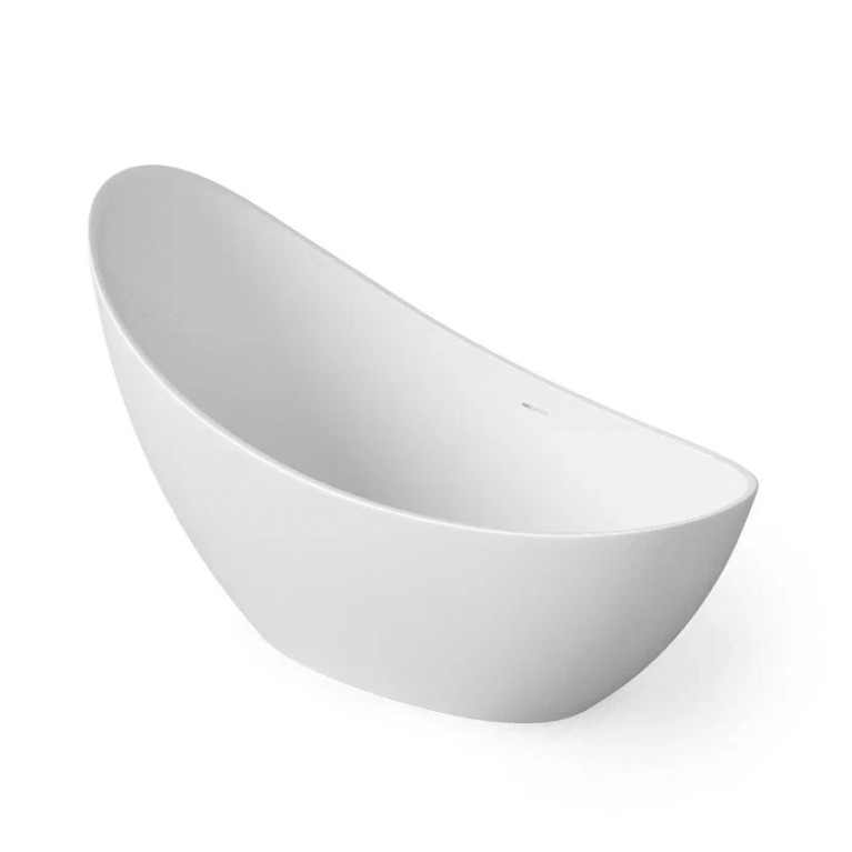 DEA DESIGN Elegant Ванна отдельностоящая 186x78xh94 см, материал: Solid Surface искуственный камень, цвет: White №18