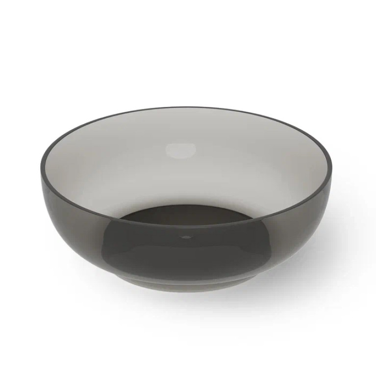 DEA DESIGN Round Ванна отдельностоящая 150x150xh52 см, материал: Glasstech прозрачная смола, цвет: Smoky Black R4