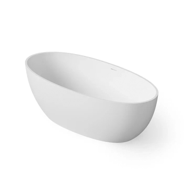 DEA DESIGN Nature Ванна отдельностоящая 170x80xh55 см, материал: Solid Surface искуственный камень, цвет: White №18