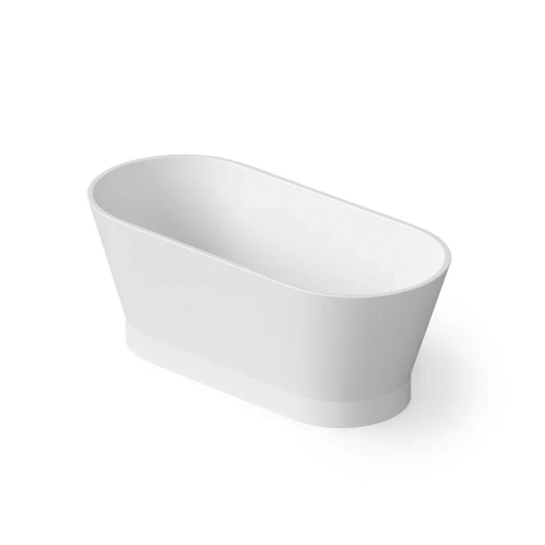 DEA DESIGN Shadow Ванна отдельностоящая 150x68xh54 см, материал: Solid Surface искуственный камень, цвет: White №18